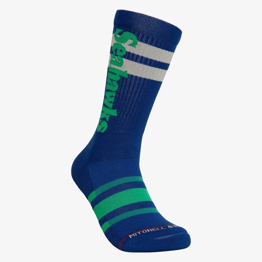 Спортивные носки Mitchell & Ness Seattle Seahawks Lateral Crew Socks