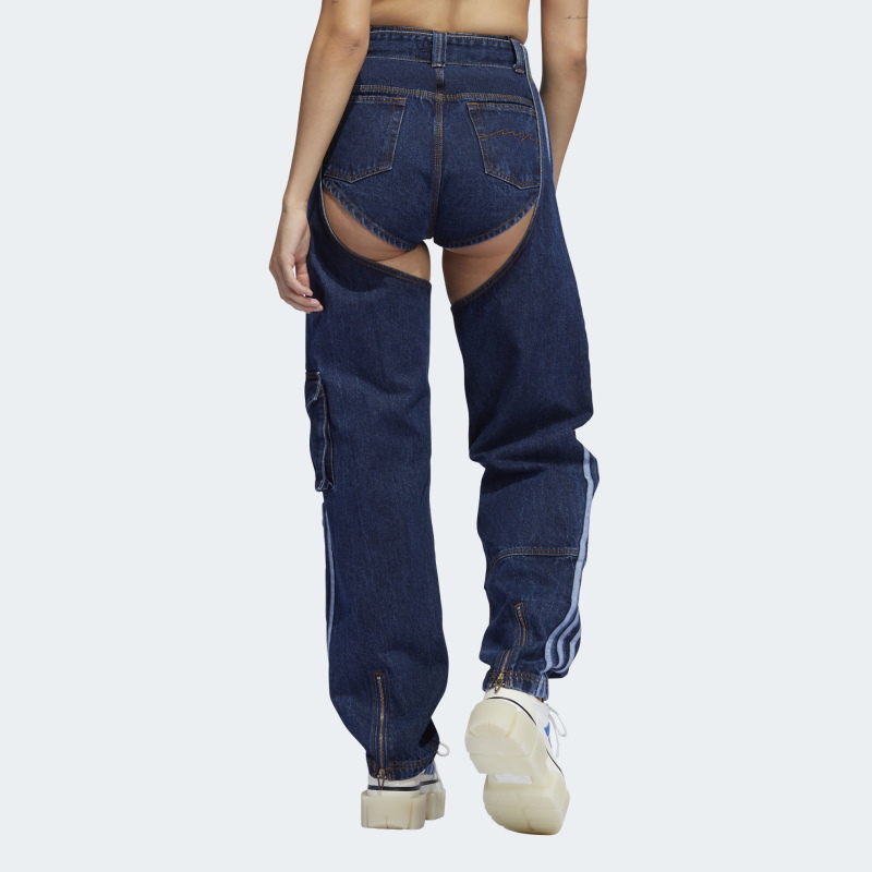 Спортивные штаны adidas Ivy Park Denim Chaps Dark Denim