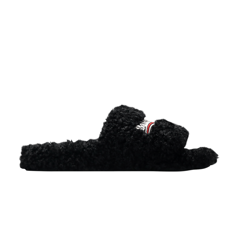 Кроссовки Balenciaga Wmns Furry Slides 'Black Red'