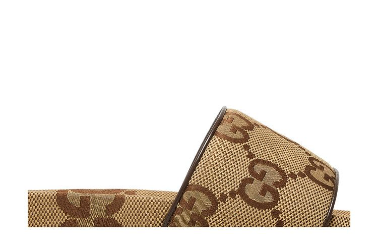 Сандалии Gucci GG Canvas Slide Sandal 'Camel Monogram'