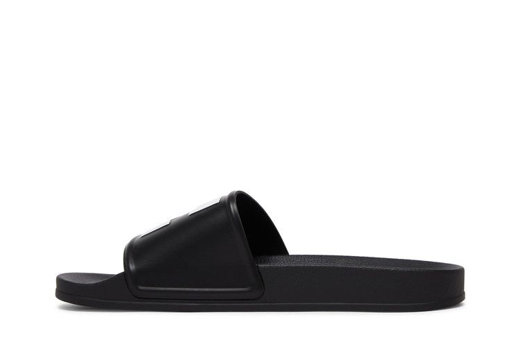 Кроссовки Off-White Logo Print Slide 'Black White'