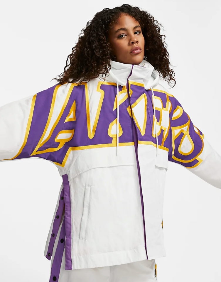 Куртка с капюшоном Nike x Ambush NBA Collection Lakers Jacket White/Purple/Gold