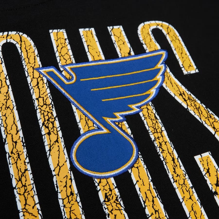 Худи Mitchell & Ness Black St. Louis Blues Team OG Fleece Pullover Hoodie