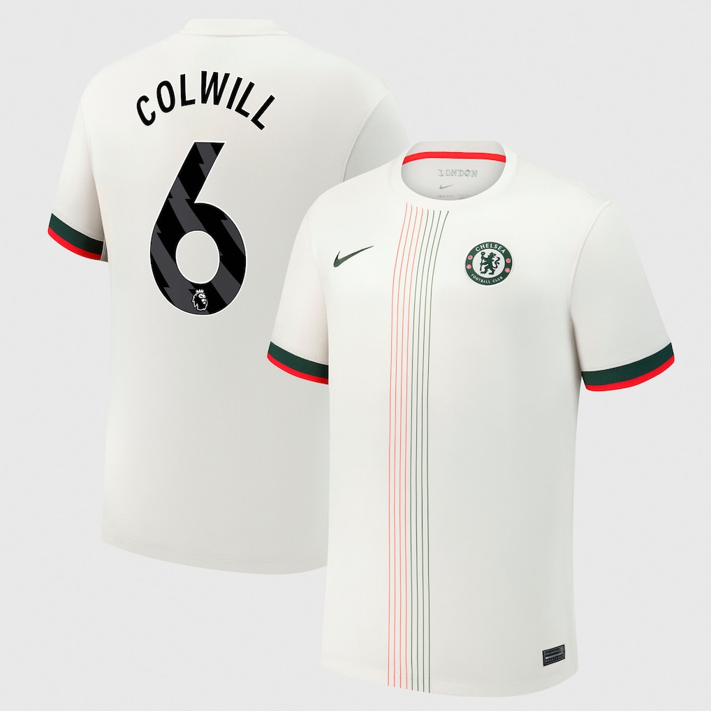 Футбольное джерси Chelsea Nike Dri Fit Adv Away Match Shirt 2025-26 with Colwill 6