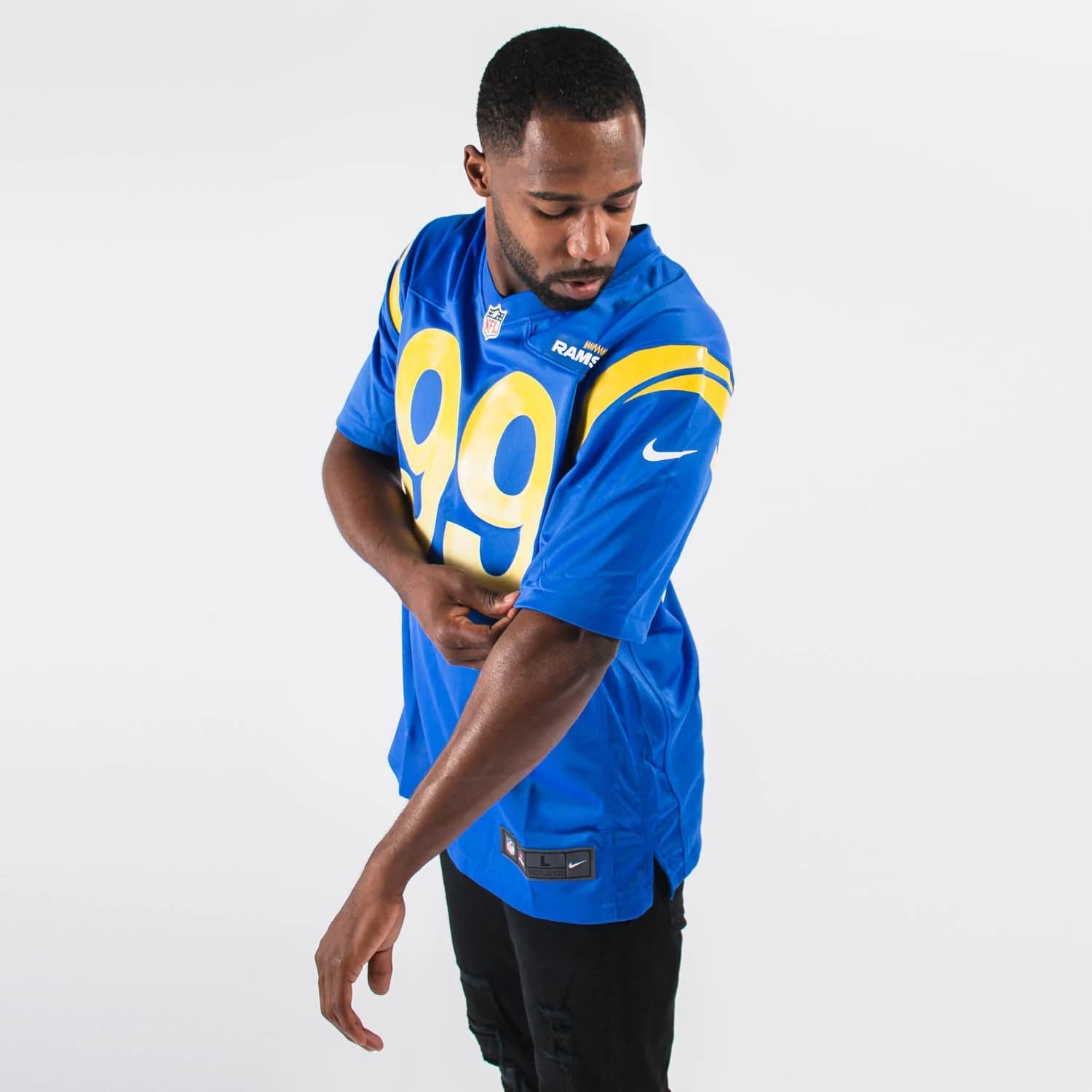 Футболка Nike Aaron Donald Los Angeles Rams Home NFL Game Jersey