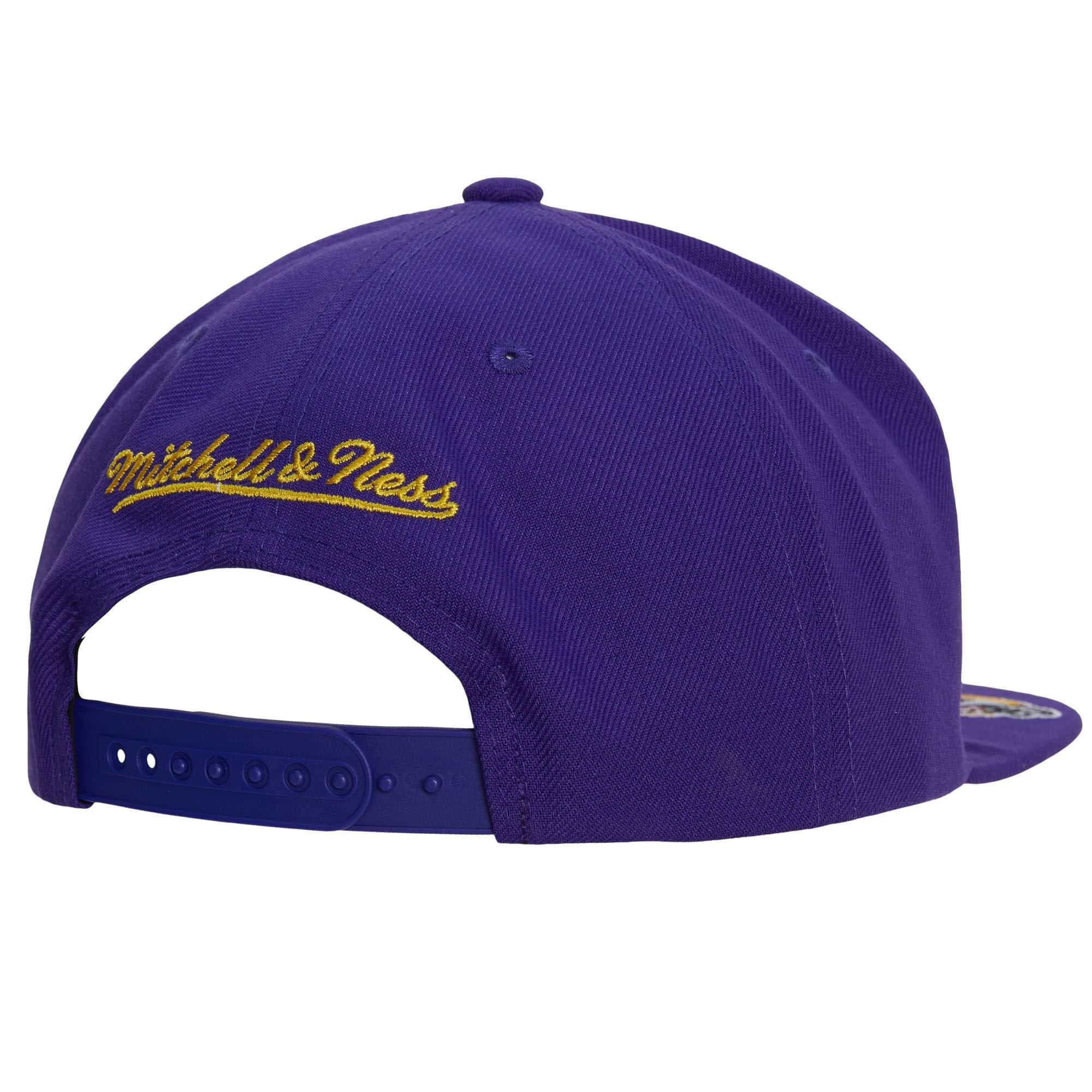 Бейсболка Mitchell & Ness Front Face Snapback Los Angeles Lakers Hat