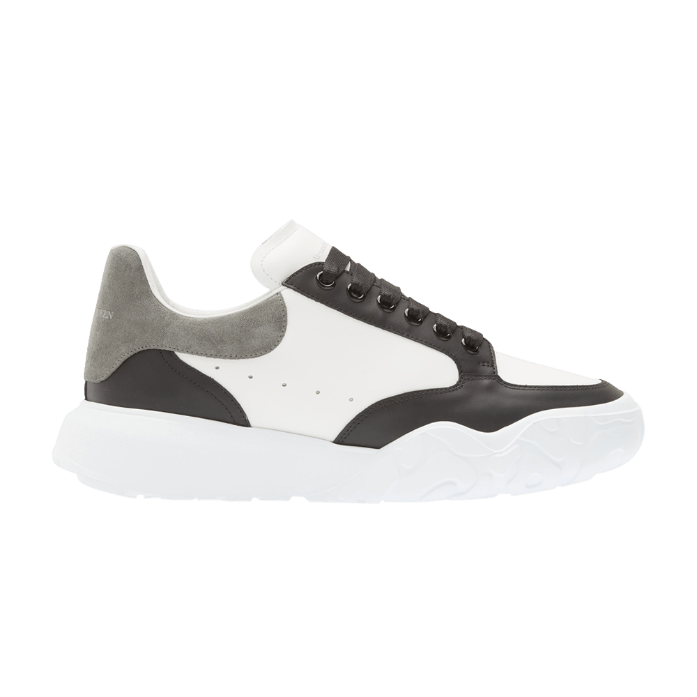 Кроссовки Alexander McQueen Court Trainer 'Black White Arctic Grey'