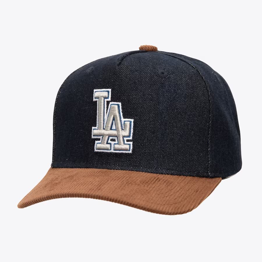 Mitchell-Ness-Denim-Brown-Los-Angeles-Dodgers-Corduroy-Cooperstown-Collection-D-Stressed-Pro-Snapback-Hat