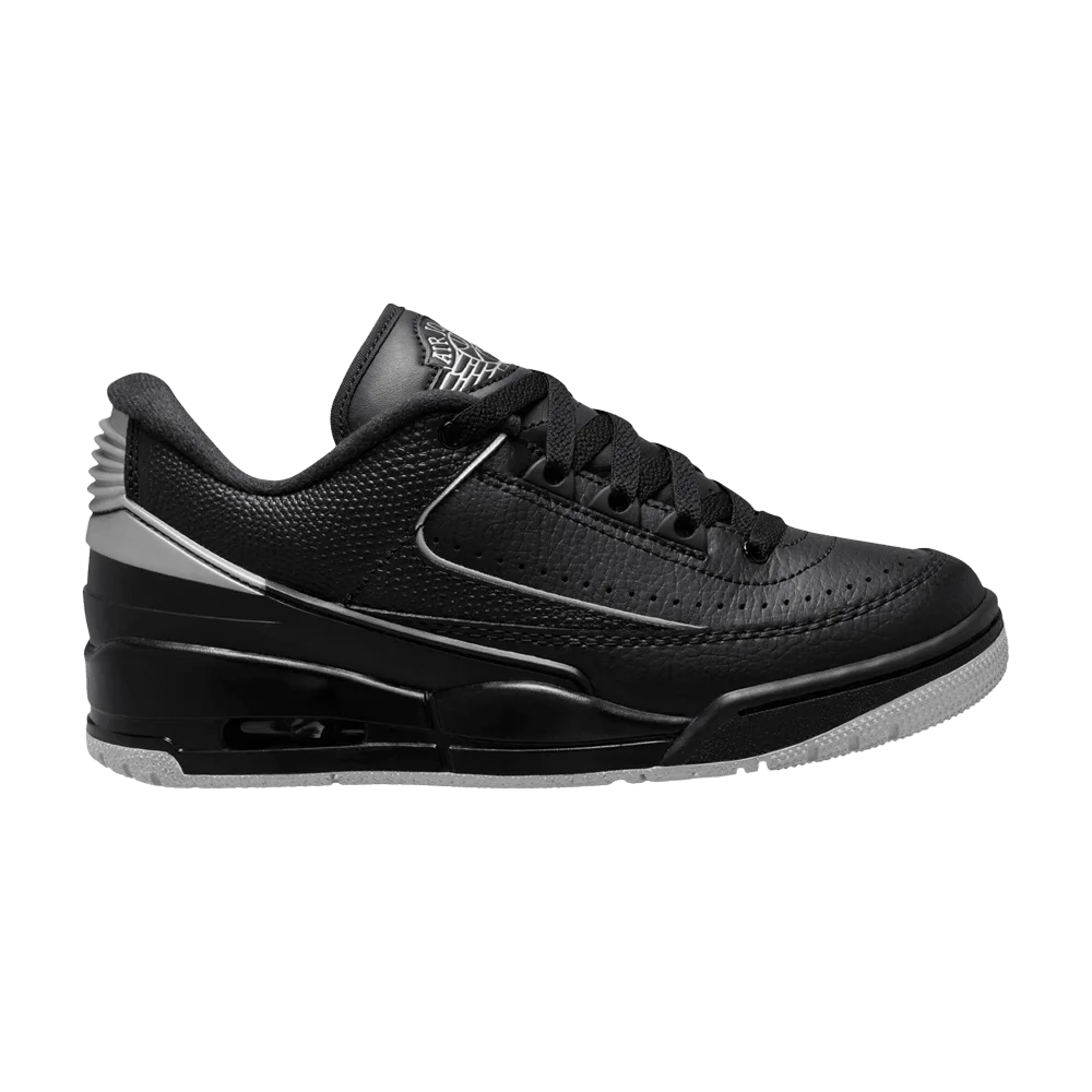Кроссовки Air Jordan 2/3 GS 'Black Metallic Silver'