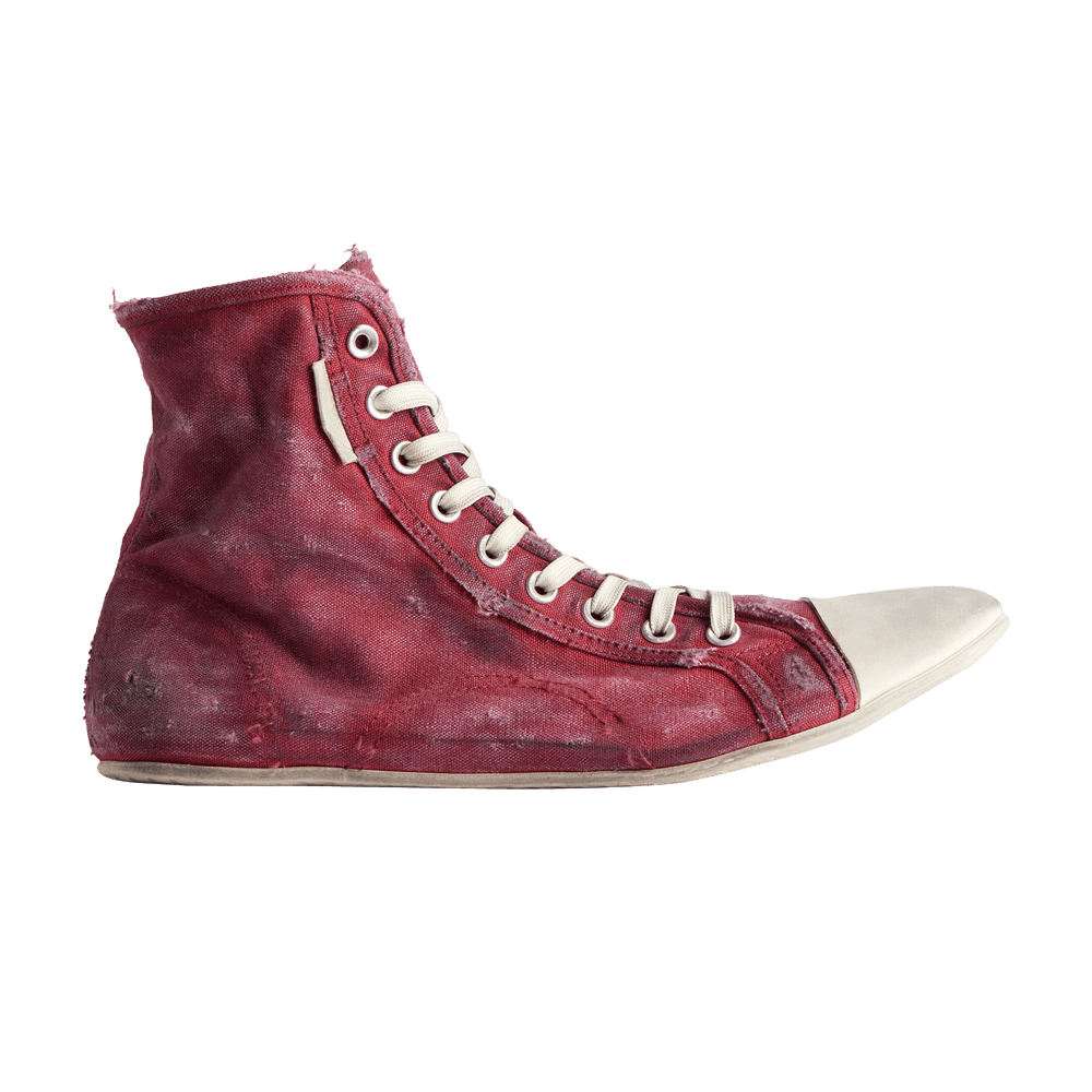 Кроссовки Balenciaga Paris Ultra Flat High 'Worn-Out - Red'