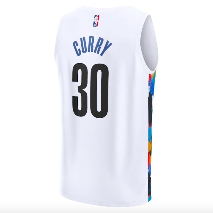 Баскетбольная джерси 2022-23 Brooklyn Nets #30 Seth Curry Fast Break City White Jersey