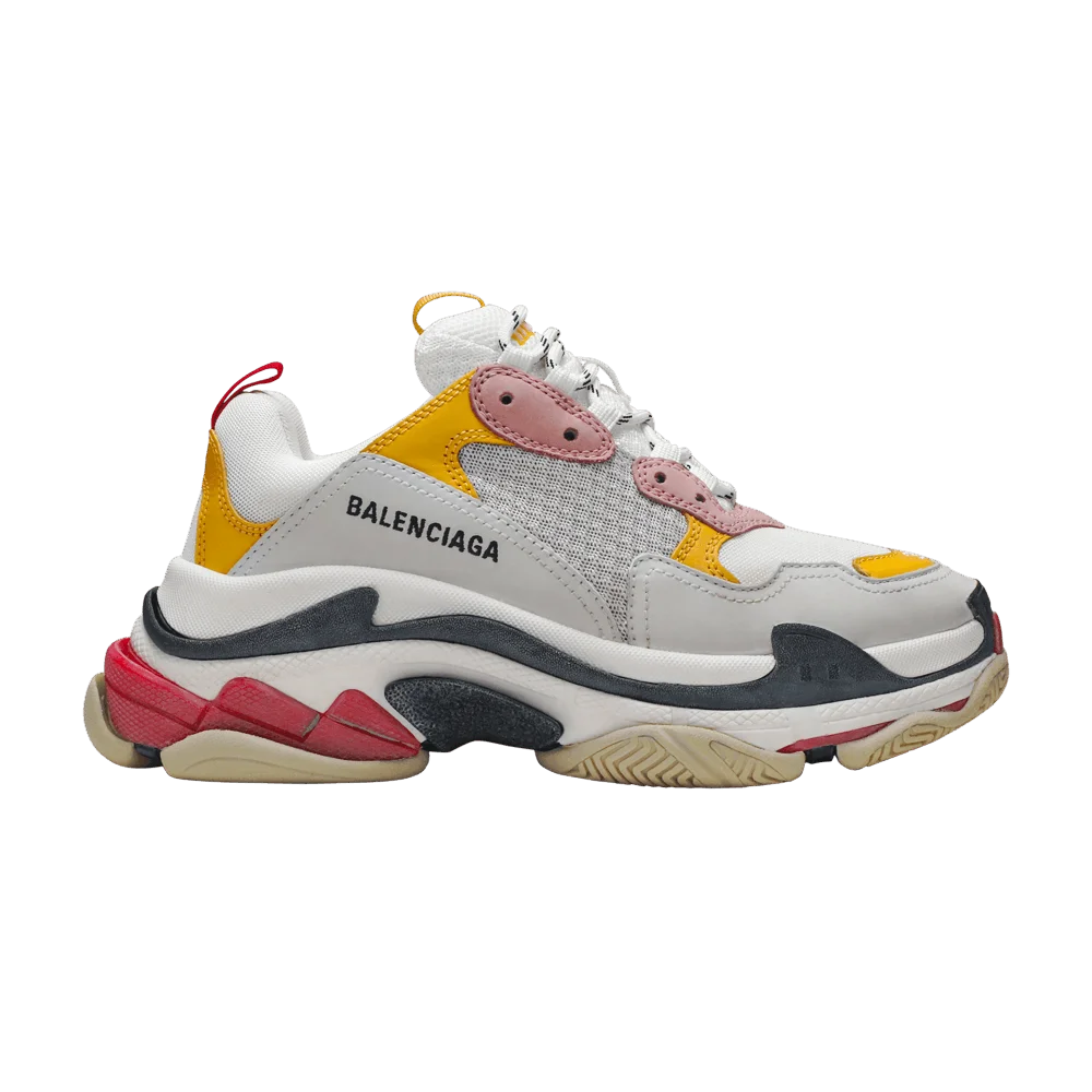 Krossovki-Balenciaga-Wmns-Triple-S-Trainer-White-Yellow