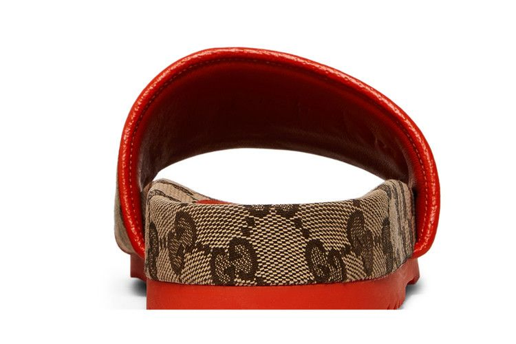 Кроссовки The North Face x Gucci Wmns Slide 'Beige Orange Monogram'