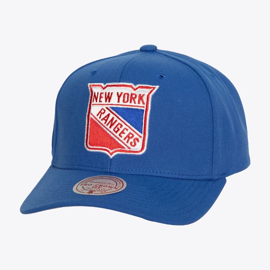 Бейсболка Mitchell & Ness Blue New York Rangers Team Flip Pro Snapback Hat