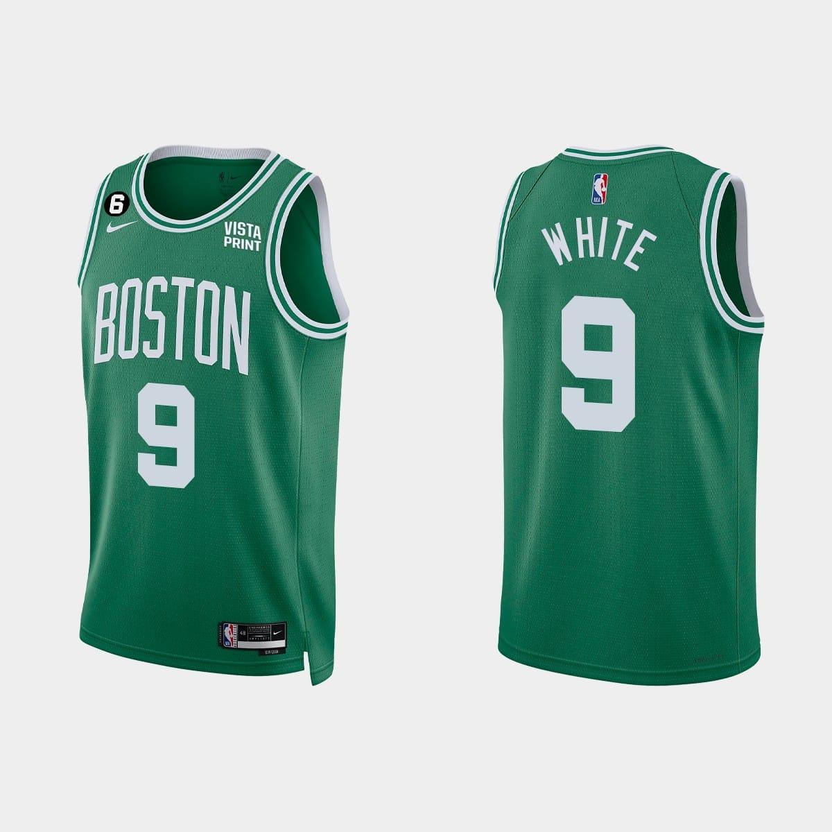 Баскетбольная джерси 2022-23 Boston Celtics #9 Derrick White Icon Kelly Green Jersey