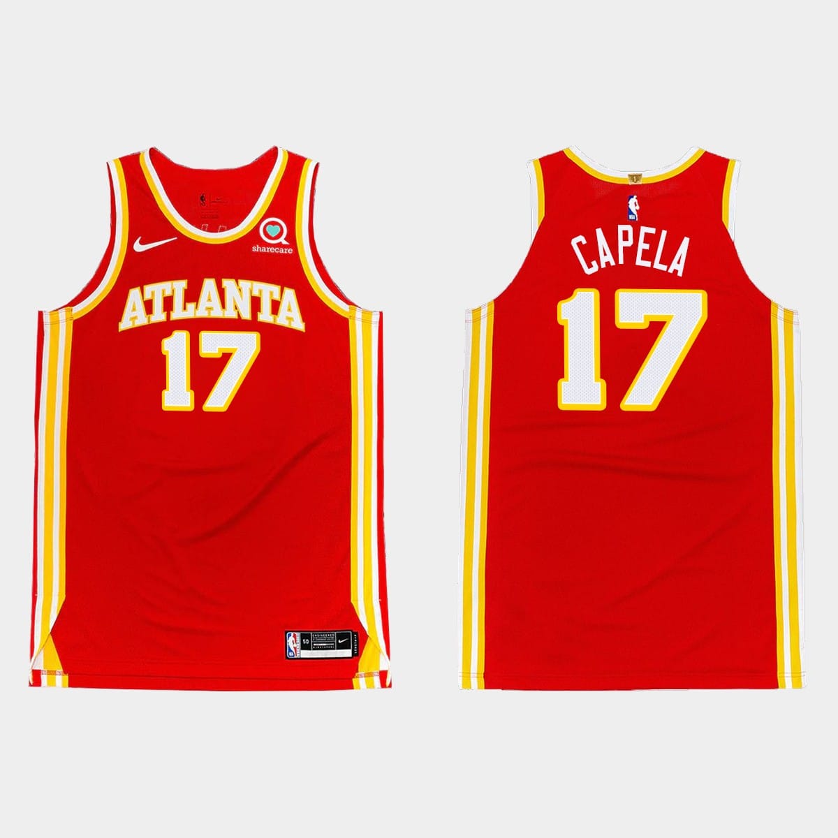 2020-21-Atlanta-Hawks-17-Clint-Capela-Icon-Red-Jersey