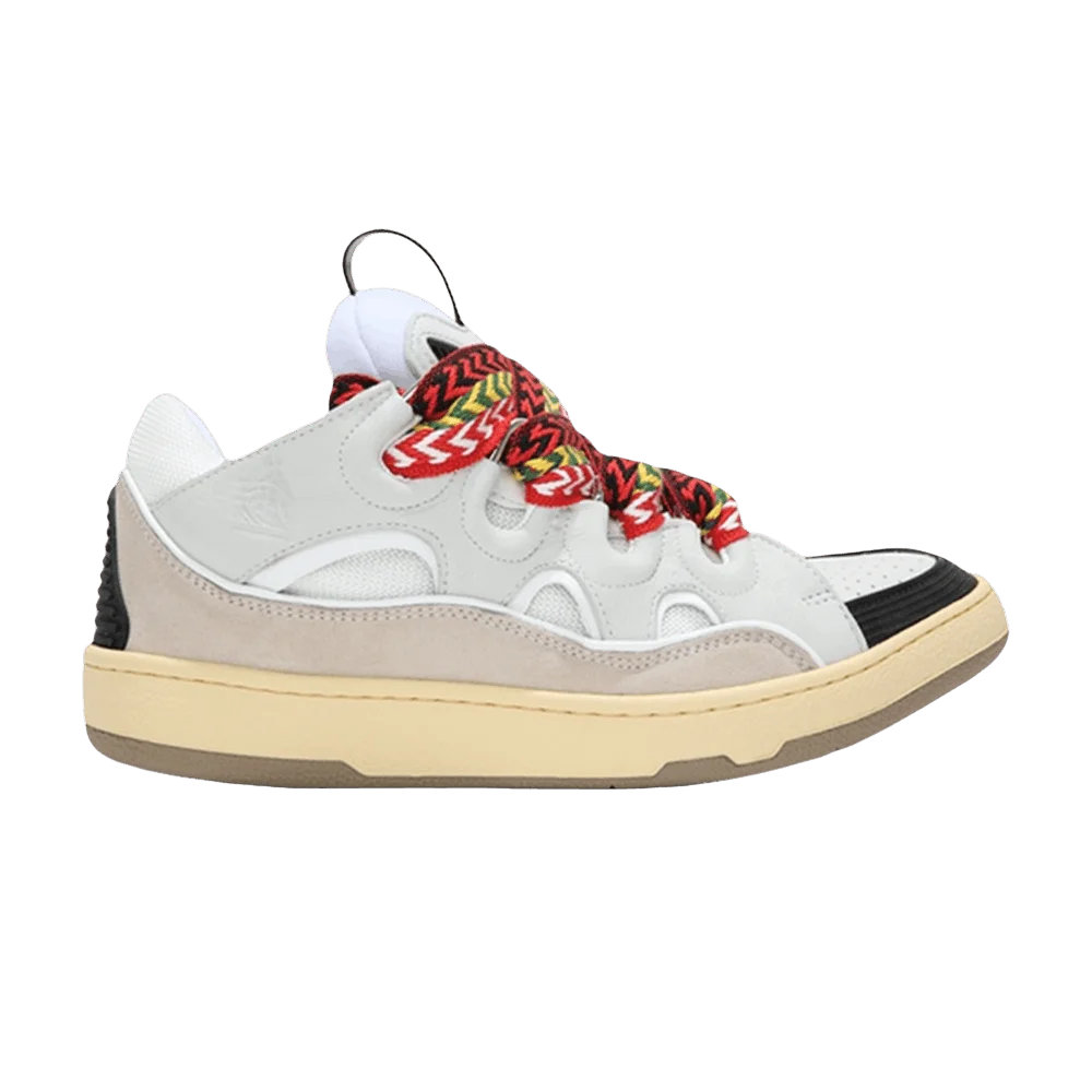 Кроссовки Lanvin Leather Curb 'White Black Gum'