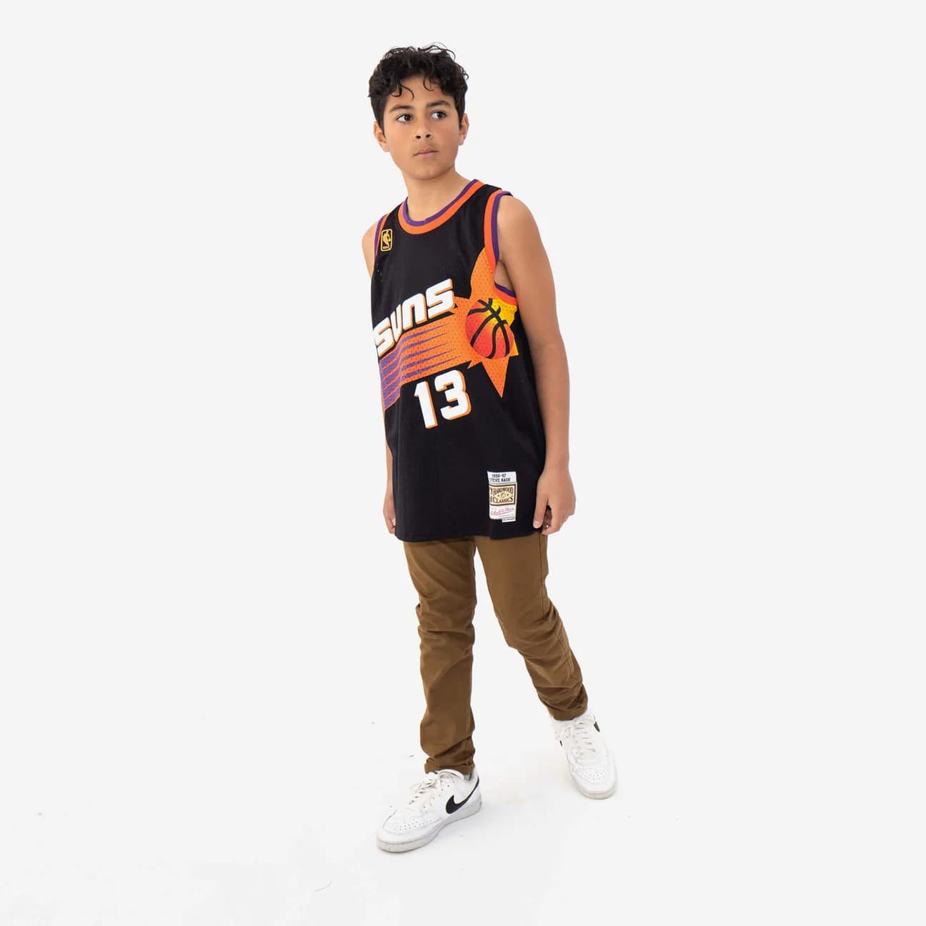 1996-97-Phoenix-Suns-Steve-Nash-13-Youth-Swingman-Hardwood-Classics-Black-Jersey-3