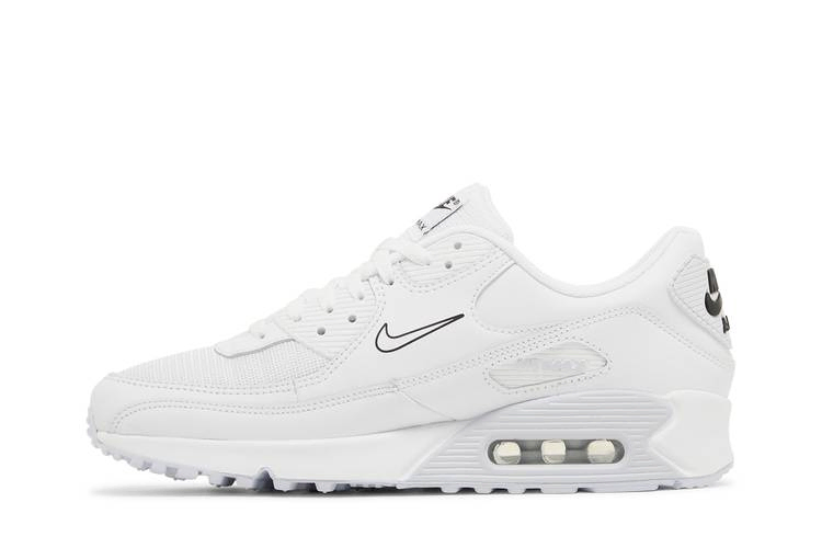 Кроссовки Nike Air Max 90 'Multi Swoosh - White Bright Crimson'