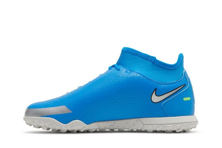 Кроссовки Nike Phantom GT Club DF TF GS 'Photo Blue Metallic Silver'