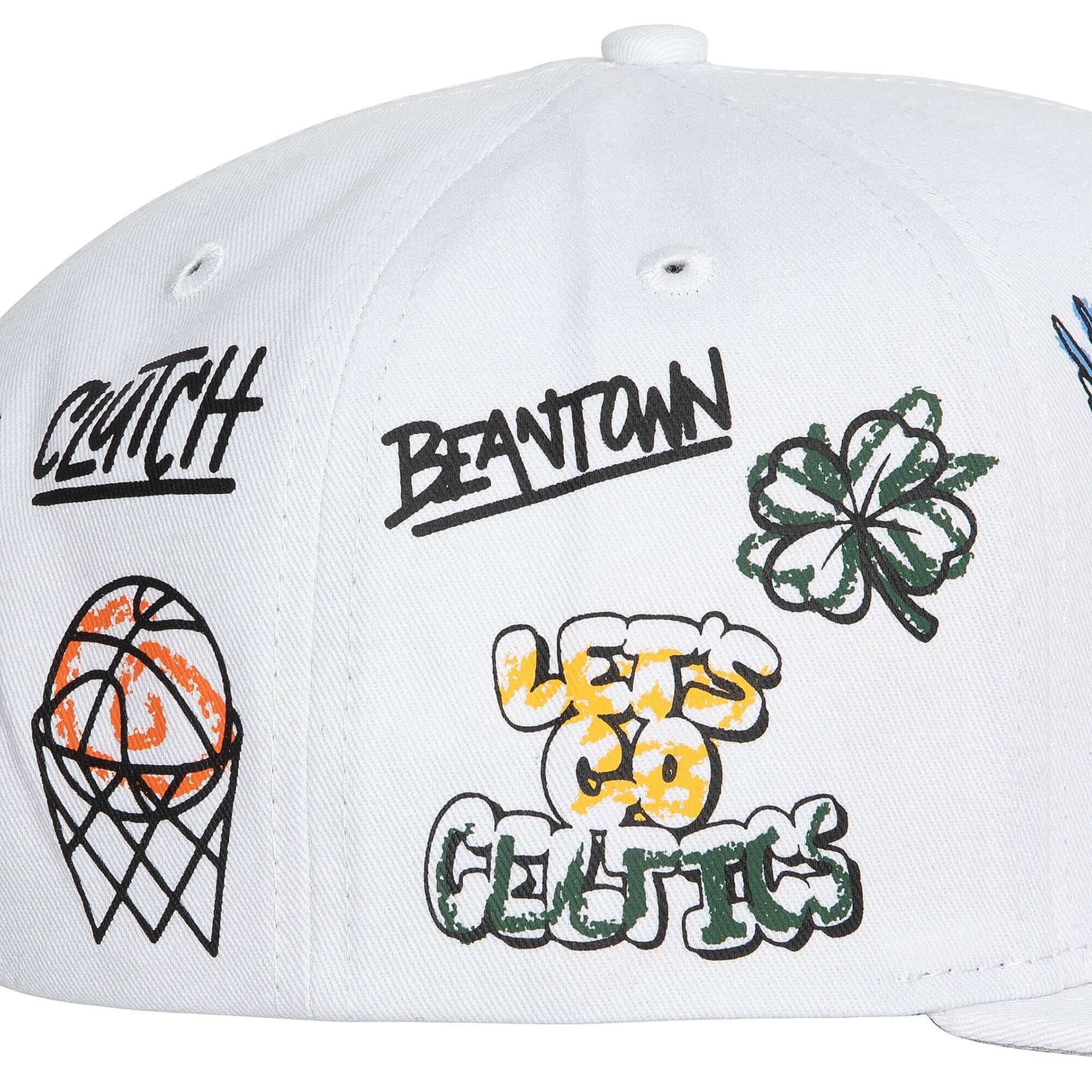 Hand-Drawn-Snapback-Boston-Celtics-Hat-2