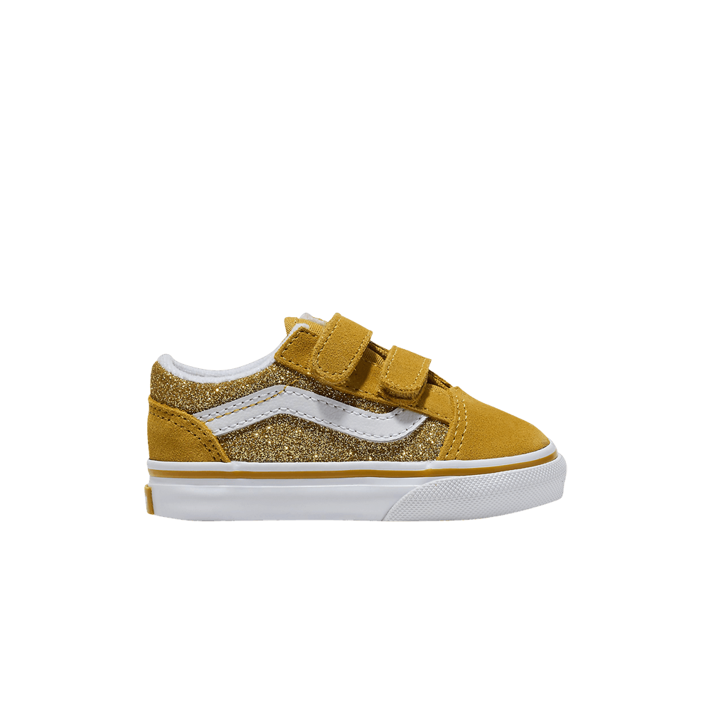 Кроссовки Vans Old Skool V Toddler 'Glitter - Champagne Gold Yellow'