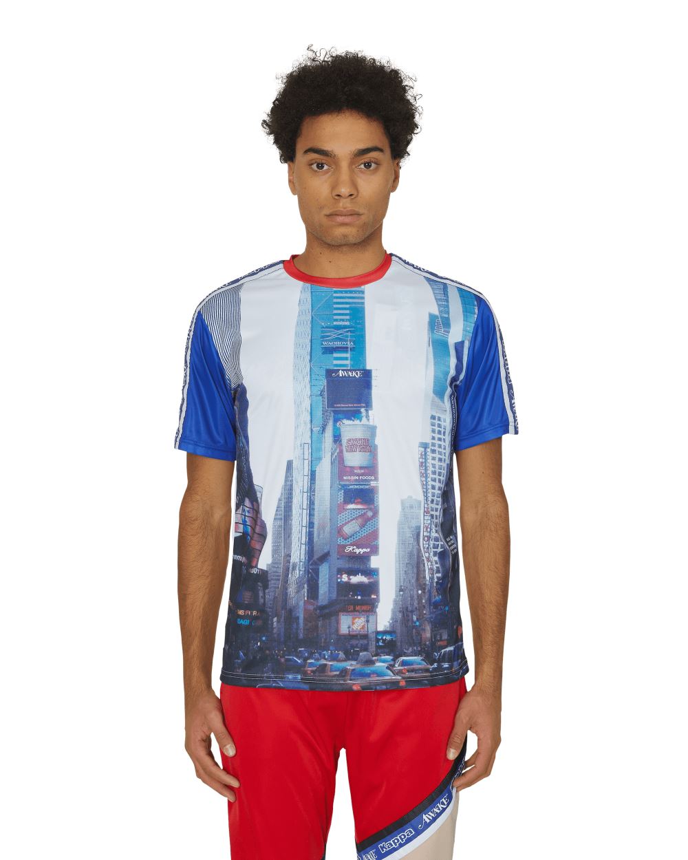 Футболка Awake x Kappa Evander Jersey White/Royal/Red