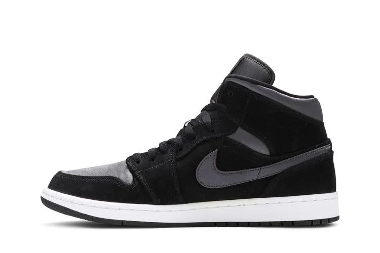 Кроссовки Air Jordan 1 Mid SE Nylon 'Black Grey'