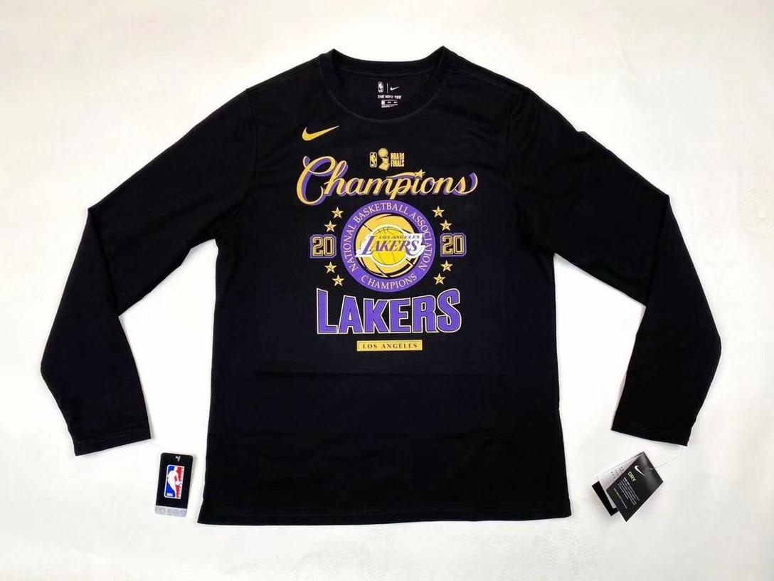 Футболка 2020 Los Angeles Lakers NBA Champions Locker Room Longsleeve