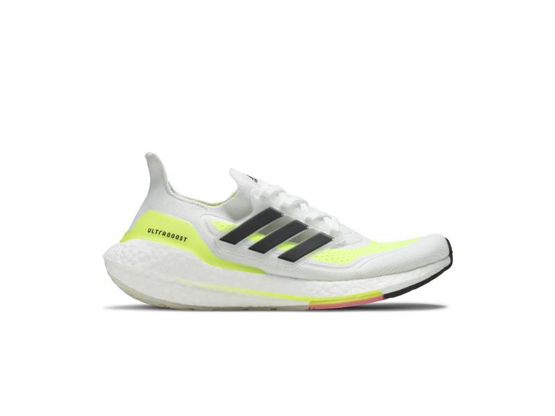 Кроссовки adidas UltraBoost 21 White Solar Yellow