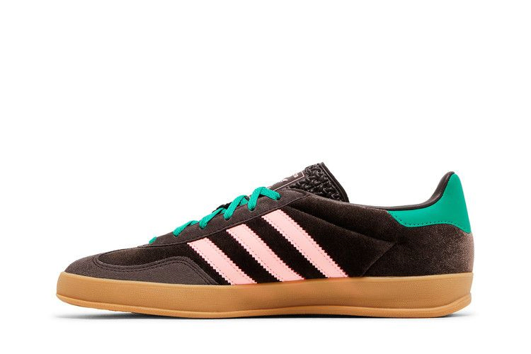 Кроссовки adidas Wmns Gazelle Indoor 'Dark Brown Pink Green Velvet'