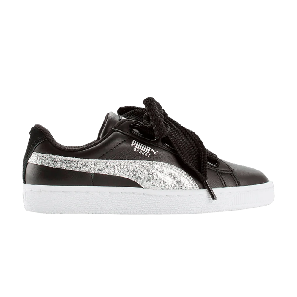Krossovki-Puma-Wmns-Basket-Heart-Black-Silver-Glitter