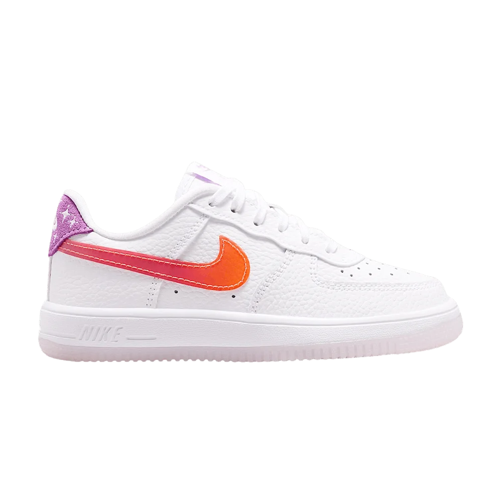 Krossovki-Nike-Force-1-Low-PS-White-Turf-Orange