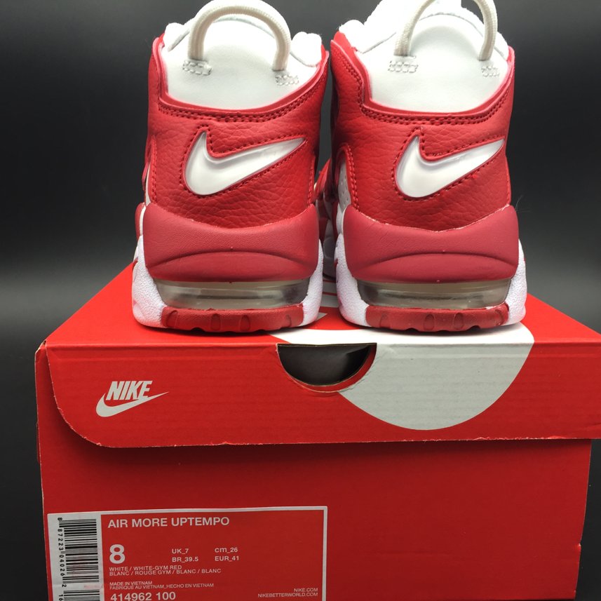 Кроссовки Nike Air More Uptempo White Varsity Red