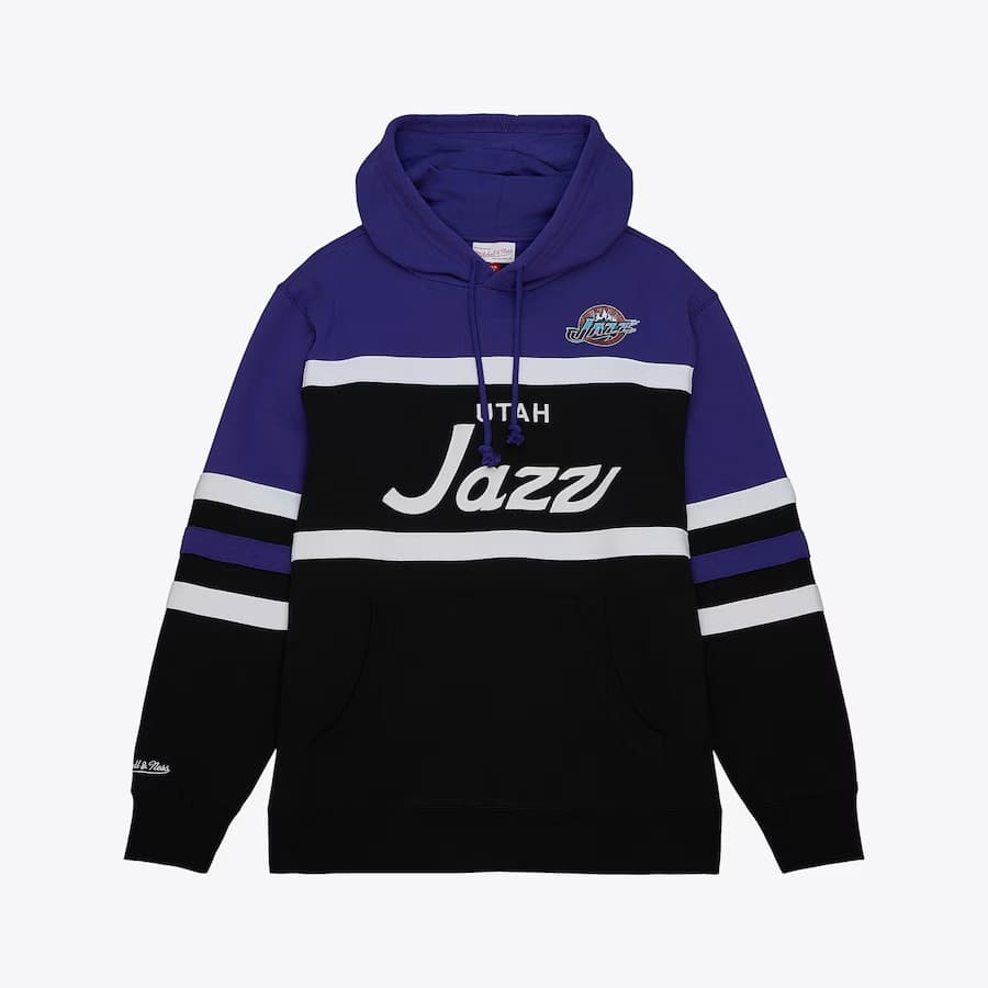 Худи Mitchell & Ness Black Utah Jazz Head Coach Pullover Hoodie