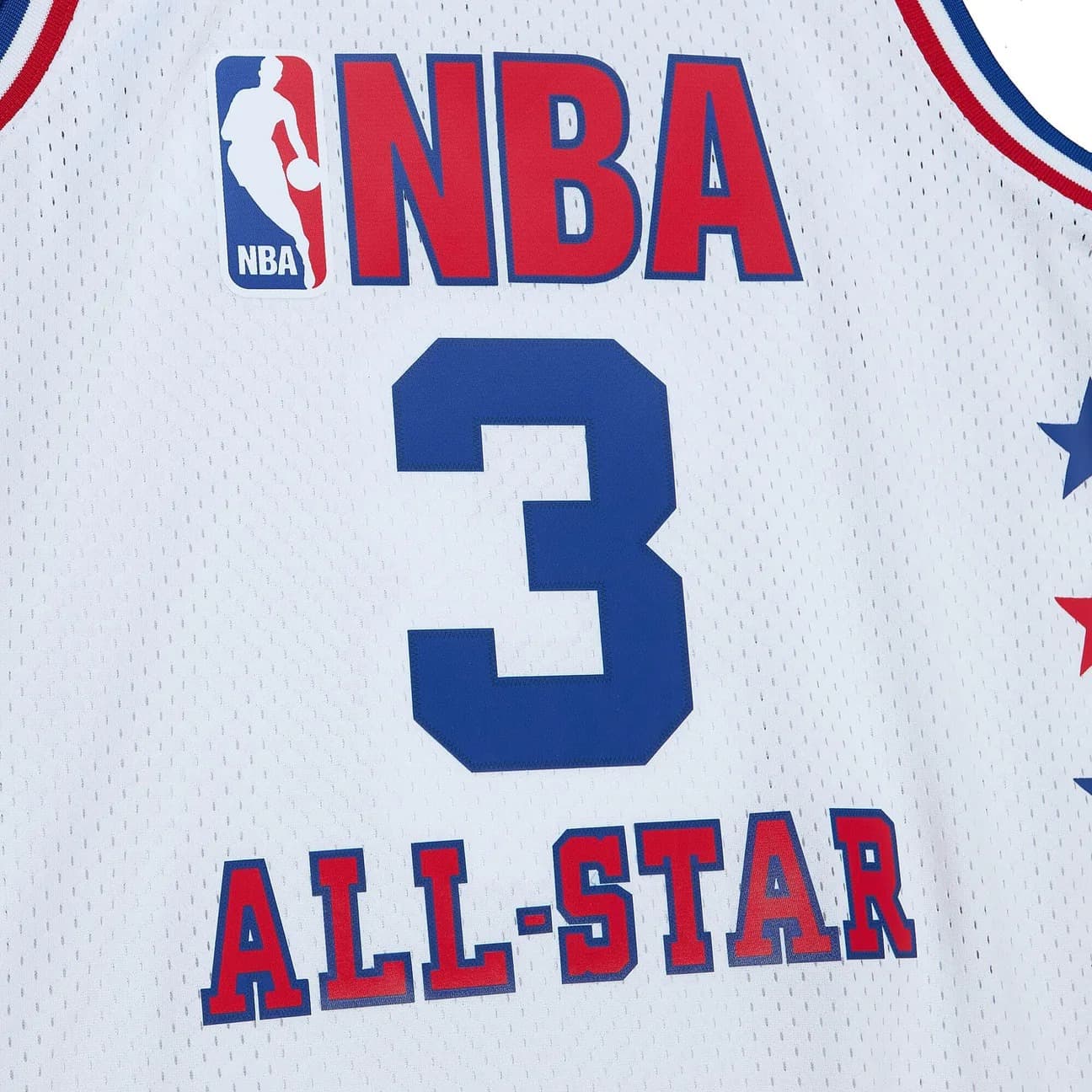 Баскетбольная джерси 2003 All Star Game Allen Iverson #3 Swingman Hardwood Classics White Jersey