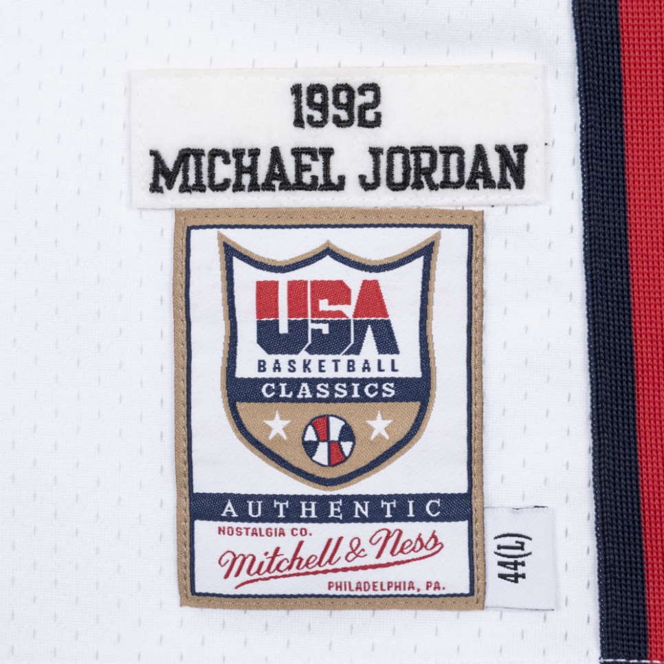 Баскетбольная джерси Mitchell & Ness Michael Jordan 1992 Olympics Dream Team USA Hardwood Classics Throwback Authentic Jersey