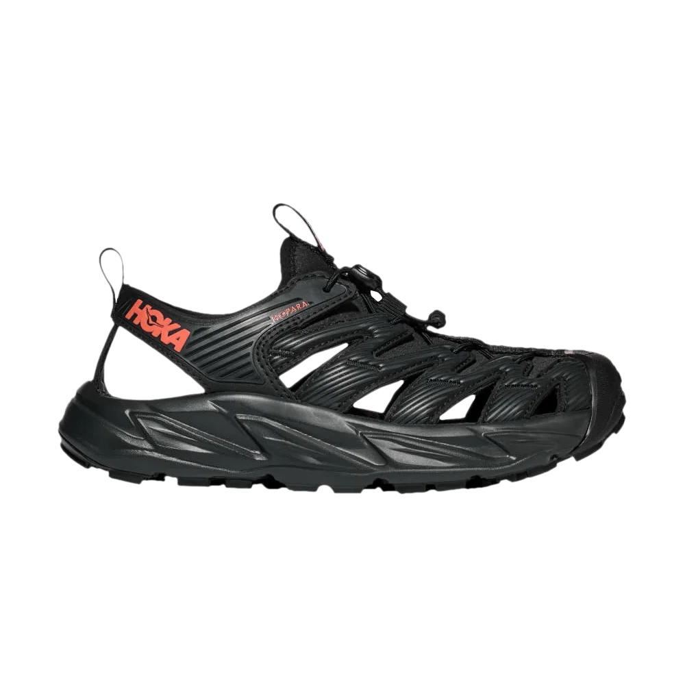 HOKA Wmns Hopara Sandal 'Black Fusion Coral'