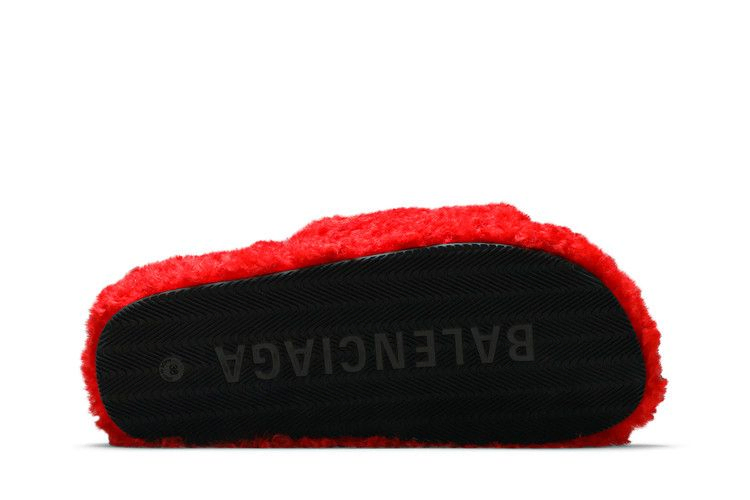 Кроссовки Balenciaga Wmns Furry Slides 'Red'