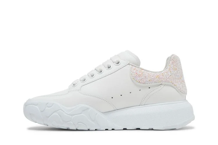 Кроссовки Alexander McQueen Wmns Court Trainer 'White Pink Glitter'