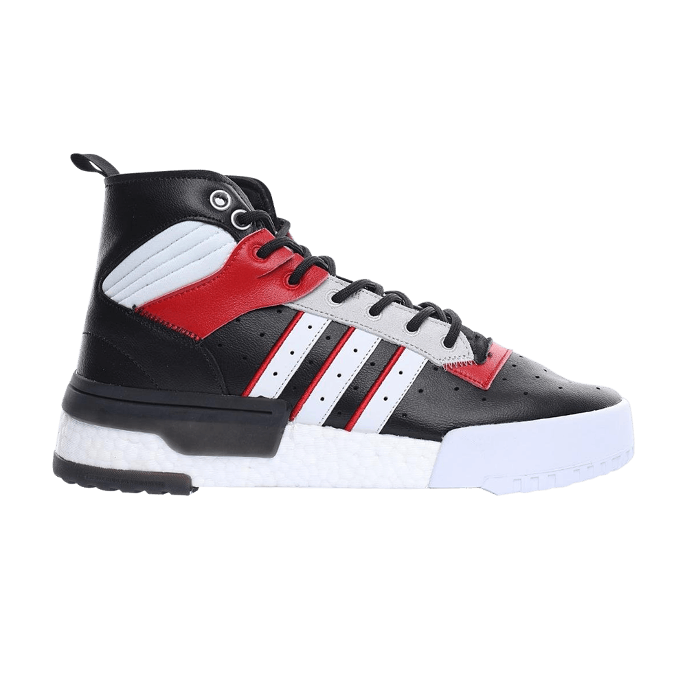 Кроссовки Adidas Rivalry RM 'Black Light Scarlet'