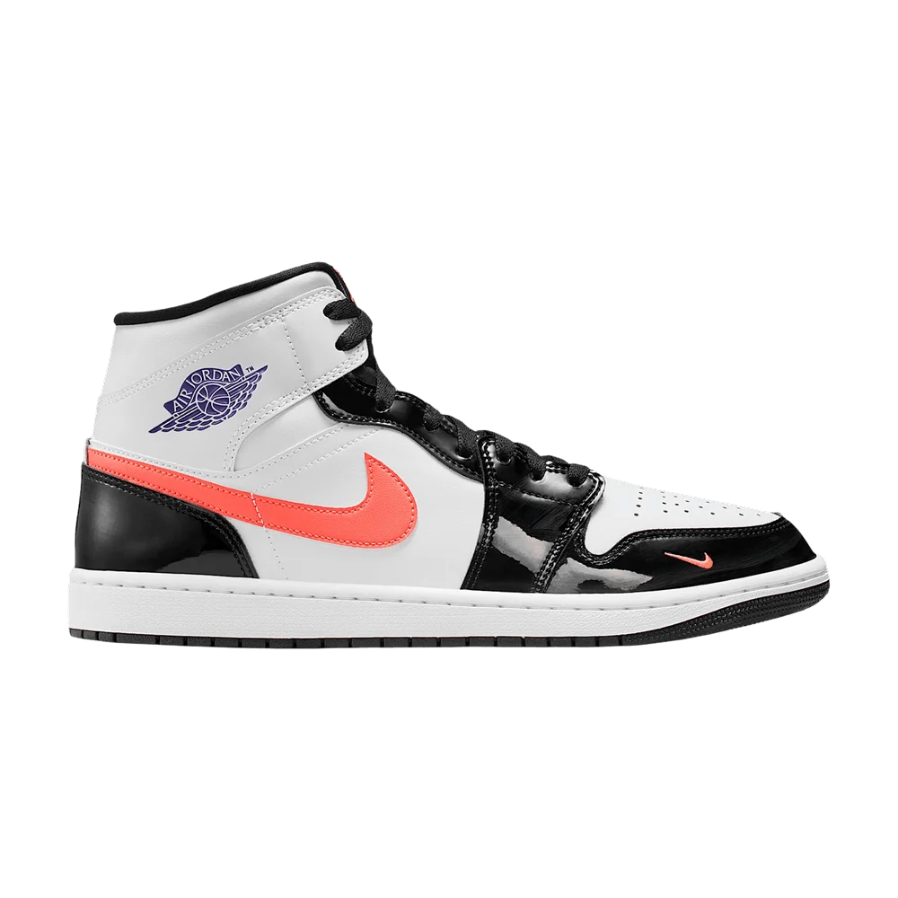 Кроссовки Air Jordan 1 Mid SE 'Black White'