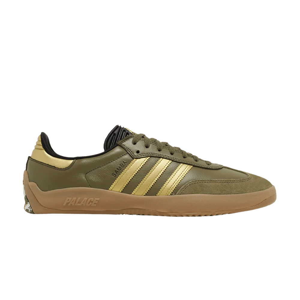 Кроссовки Palace x adidas Puig Samba 'Olive Gold'