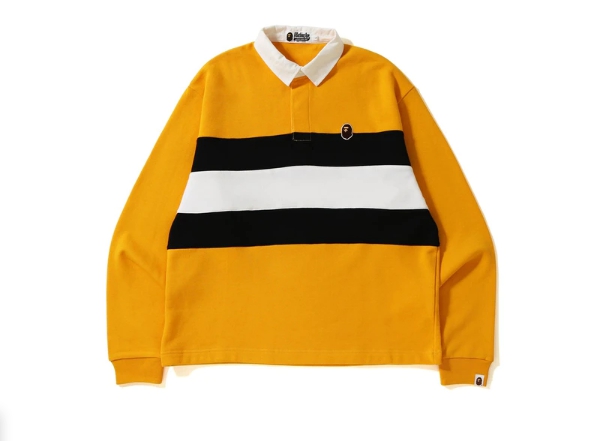 Рубашка BAPE Relax Silhouette Rugby Yellow