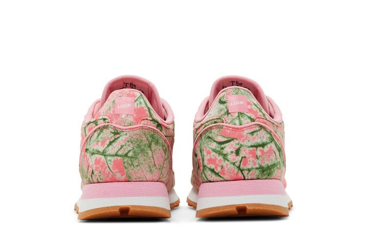 Кроссовки LQQK Studios x Reebok Classic Leather 'Leaf Camo - Bubble Gum'