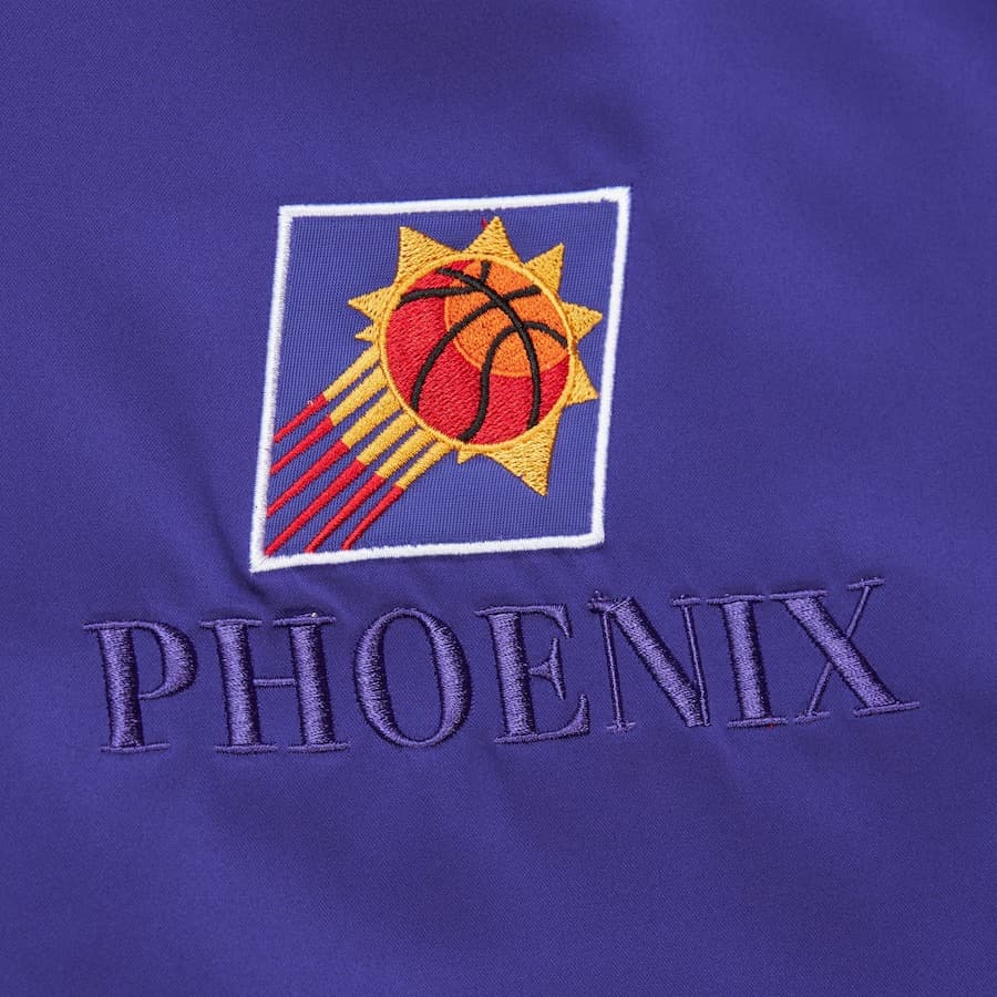 Бомбер Mitchell & Ness Purple Phoenix Suns Team OG 3.0 Satin Full Snap Jacket