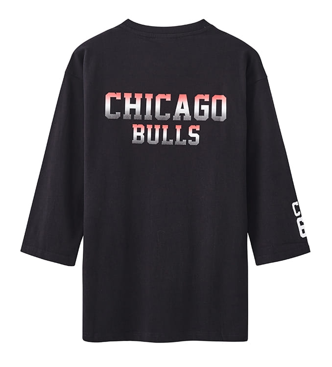 Футболка 2020 NBA Chicago Bulls Oversize Black Blue Tee