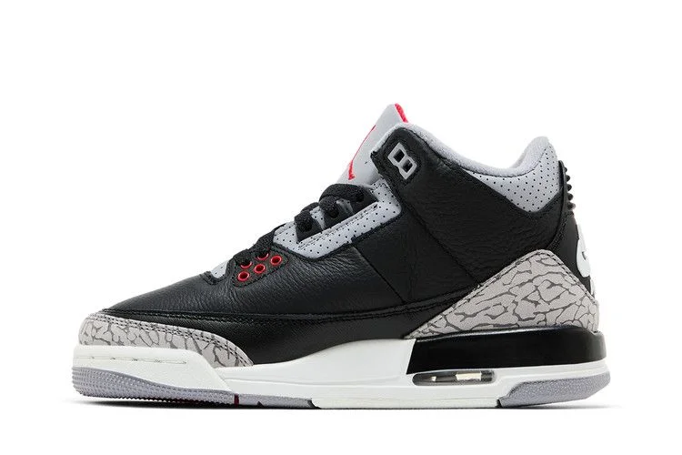 Кроссовки Air Jordan 3 Retro OG GS 'Black Cement' 2024