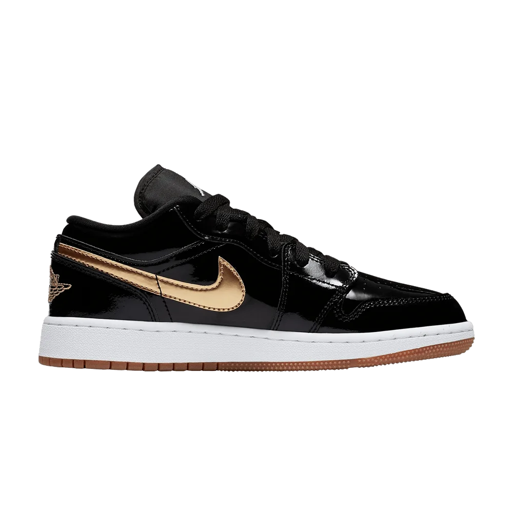 Krossovki-Air-Jordan-1-Low-GS-Metallic-Gold