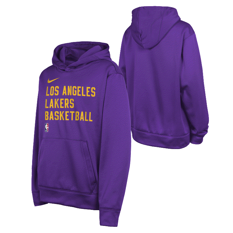 Худи Nike Los Angeles Lakers NBA Youth Nike Spotlight Dri-Fit Hoodie